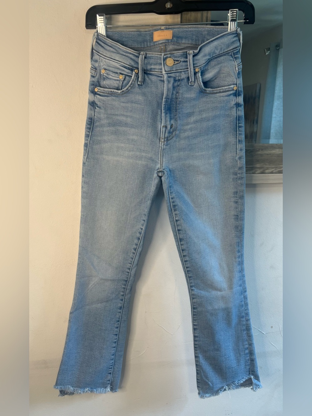 MOTHER Light Blue Flare Jeans